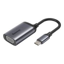 Заредете изображение във визуализатора на галерията – Baseus Adapter HUB - Type C to VGA + Type C PD - (CAHUB-O0G) dark grey
