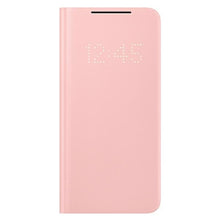 Заредете изображение във визуализатора на галерията – Original Case for Samsung S21 Plus Galaxy - LED View Cover (ef-ng996pp) PINK
