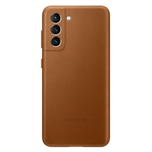 Заредете изображение във визуализатора на галерията – Original Case for Samsung S21 Plus Galaxy - Leather Cover (ef-vg996la) BROWN
