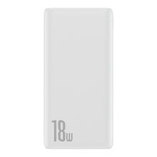 Заредете изображение във визуализатора на галерията – Baseus Power Bank 10000mAh Bipow - USB + Type C - PD 3.0 QC 3.0 18W (PPDML-02) white
