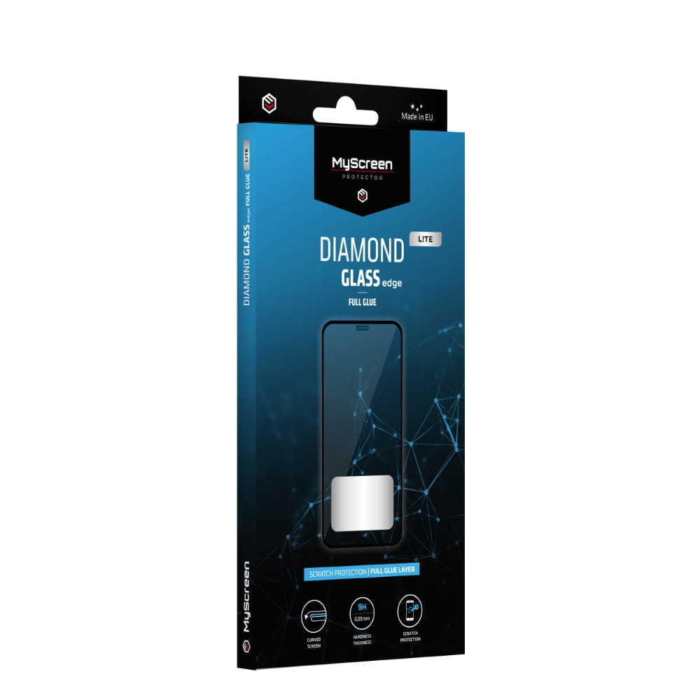 Tempered Glass MyScreen LITE Diamond Glass Edge Full Glue for Xiaomi Mi 11 Lite 4G/5G black
