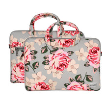 Заредете изображение във визуализатора на галерията – Wonder Briefcase Laptop 17 inches grey and roses
