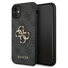 Заредете изображение във визуализатора на галерията – Original Case GUESS 4G Big Metal Logo GUHCN614GMGGR for Iphone 11 grey
