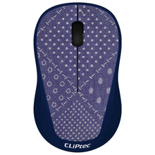 Заредете изображение във визуализатора на галерията – Cliptec Computer mouse Xilent-J RZS866J wireless optical 1200DPI jeans pattern 1

