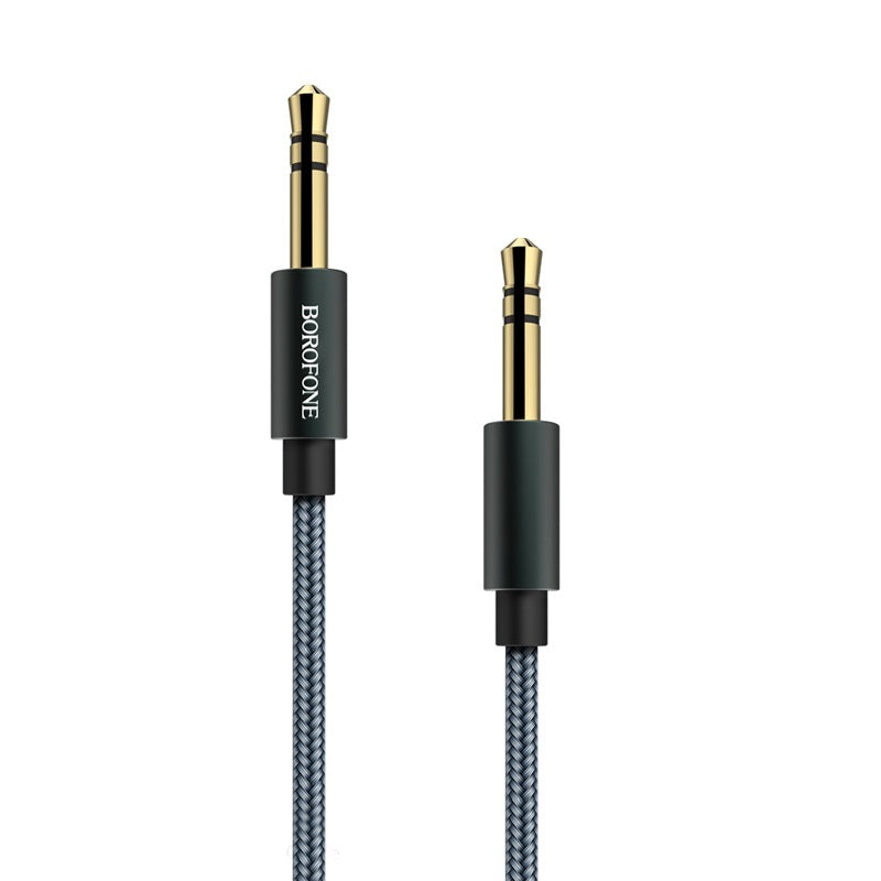 Borofone Cable BL3 Audiolink - jack 3,5mm to jack 3,5mm - 1 metre dark grey