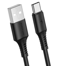 Заредете изображение във визуализатора на галерията – Borofone Cable BX47 Coolway - USB to Type C - 3A 1 metre black
