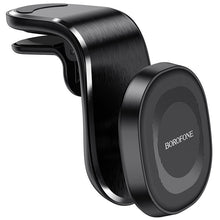 Заредете изображение във визуализатора на галерията – Borofone Car holder BH40 Kyle magnetic, air vent mount black
