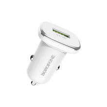 Заредете изображение във визуализатора на галерията – Borofone Car charger BZ12A Lasting Power - USB - QC 3.0 18W 3A white
