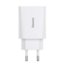 Заредете изображение във визуализатора на галерията – Baseus Speed Mini Wall Charger - Type C - 20W 3A (CCFS-SN02) white
