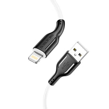 Заредете изображение във визуализатора на галерията – Borofone Cable BX63 Charming - USB to Lightning - 2,4A 1 metre black-white
