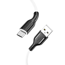 Заредете изображение във визуализатора на галерията – Borofone Cable BX63 Charming - USB to MicroUSB - 2,4A 1 metre black-white
