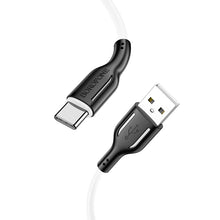 Заредете изображение във визуализатора на галерията – Borofone Cable BX63 Charming - USB to Type C - 3A 1 metre black-white
