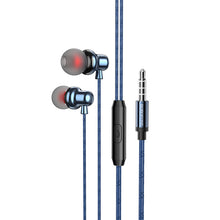 Заредете изображение във визуализатора на галерията – Borofone Earphones BM65 Sole with microphone blue
