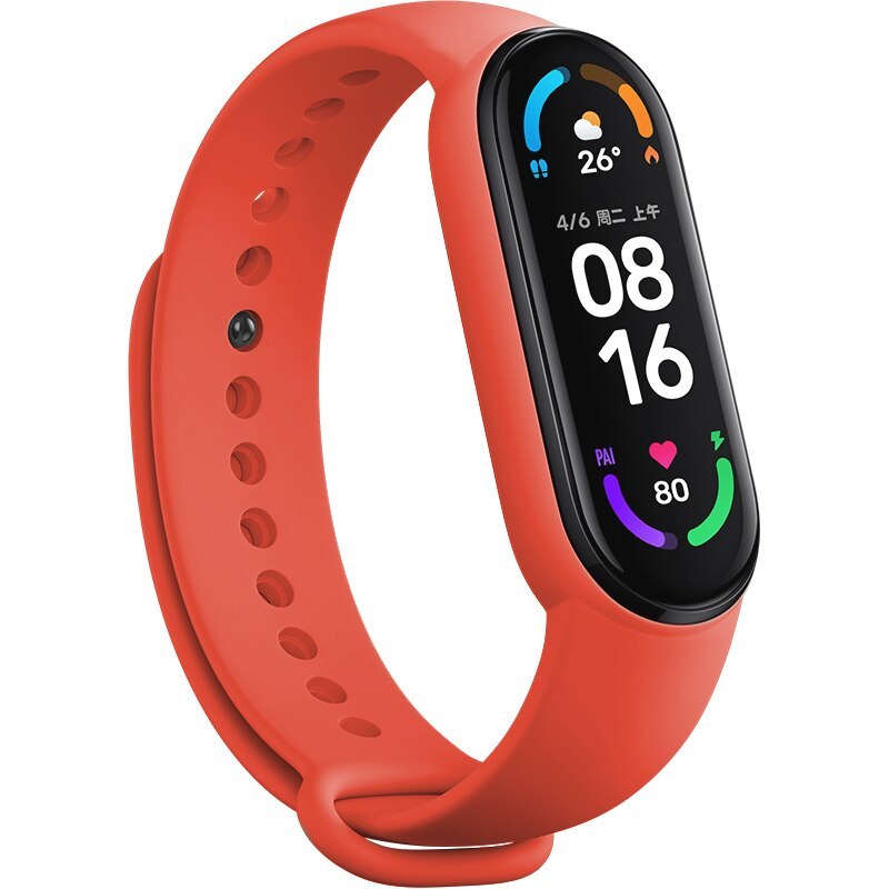 Wristband for Xiaomi Mi Band 5/6 red