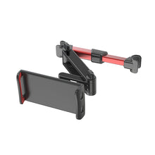 Заредете изображение във визуализатора на галерията – Car holder telescopic, headrest mount 4-11 inches black-red

