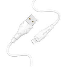 Заредете изображение във визуализатора на галерията – Borofone Cable BX18 Optimal - USB na Lightning - 2 metres white
