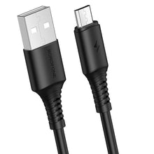 Заредете изображение във визуализатора на галерията – Borofone Cable BX47 Coolway - USB to Micro USB - 2,4A 1 metre black

