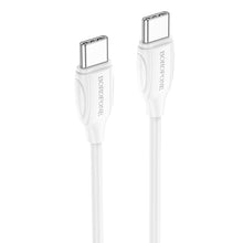 Заредете изображение във визуализатора на галерията – Borofone Cable BX19 Double-speed - Type C to Type C - PD 60W 3A 1 metre white
