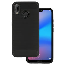 Заредете изображение във визуализатора на галерията – Back Case CARBON for HUAWEI P20 LITE BLACK Black
