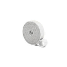 Заредете изображение във визуализатора на галерията – Cables organizer velcro roll 1 metre white
