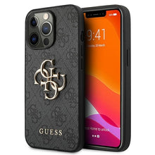 Заредете изображение във визуализатора на галерията – Original Case GUESS 4G Big Metal Logo GUHCP13L4GMGGR for Iphone 13 Pro grey
