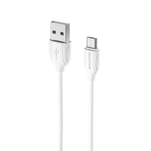 Заредете изображение във визуализатора на галерията – Borofone Cable BX19 Benefit - USB to Micro USB - 2,4A 1 metre white
