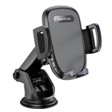 Заредете изображение във визуализатора на галерията – Borofone Car holder BH53 Windy with windshield mount black
