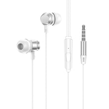 Заредете изображение във визуализатора на галерията – Borofone Earphones BM62 Prosperity with microphone silver
