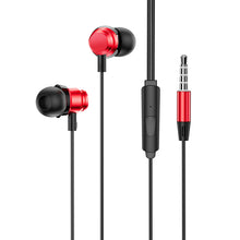 Заредете изображение във визуализатора на галерията – Borofone Earphones BM62 Prosperity with microphone red

