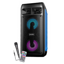 Заредете изображение във визуализатора на галерията – KAKU Portable Bluetooth Speaker KSC-671 Zhenwei karaoke with microphone black

