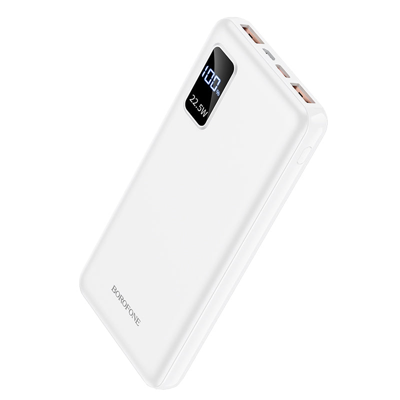 Borofone Power Bank 10000mAh BJ15 Wiseacre - 2xUSB + Type C - PD QC 3.0 22,5W white