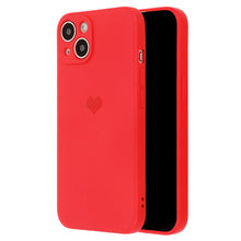 Заредете изображение във визуализатора на галерията – Vennus Silicone Heart Case for Iphone 12 design 1 red
