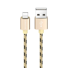 Заредете изображение във визуализатора на галерията – Borofone Cable BX24 Ring Current - USB to Lightning - 2,4A 1 metre gold
