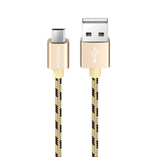 Заредете изображение във визуализатора на галерията – Borofone Cable BX24 Ring Current - USB to Micro USB - 2,4A 1 metre gold
