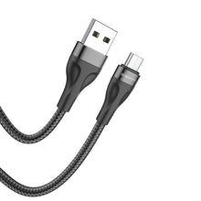 Заредете изображение във визуализатора на галерията – Borofone Cable BX61 Source - USB to Micro USB - 2,4A 1 metre black
