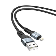 Заредете изображение във визуализатора на галерията – Borofone Cable BX64 Special Silicone - USB to Lightning - 2,4A 1 metre black
