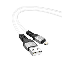 Заредете изображение във визуализатора на галерията – Borofone Cable BX64 Special Silicone - USB to Lightning - 2,4A 1 metre white
