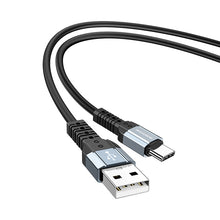 Заредете изображение във визуализатора на галерията – Borofone Cable BX64 Special Silicone - USB to Type C - 3A 1 metre black
