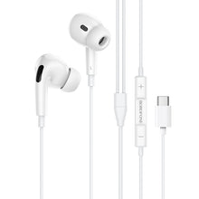 Заредете изображение във визуализатора на галерията – Borofone Earphones BM30 Pro Original Series with Type C plug white
