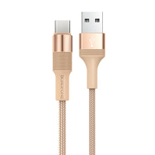 Заредете изображение във визуализатора на галерията – Borofone Cable BX21 Outstanding - USB to Type C - 3A 1 metre gold

