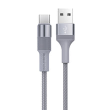 Заредете изображение във визуализатора на галерията – Borofone Cable BX21 Outstanding - USB to Type C - 3A 1 metre grey
