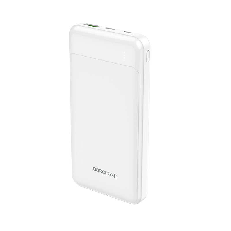 Borofone Power Bank 10000mAh BJ19 Incredible - USB 3.0 + Type C - PD 20W QC 3.0 18W white