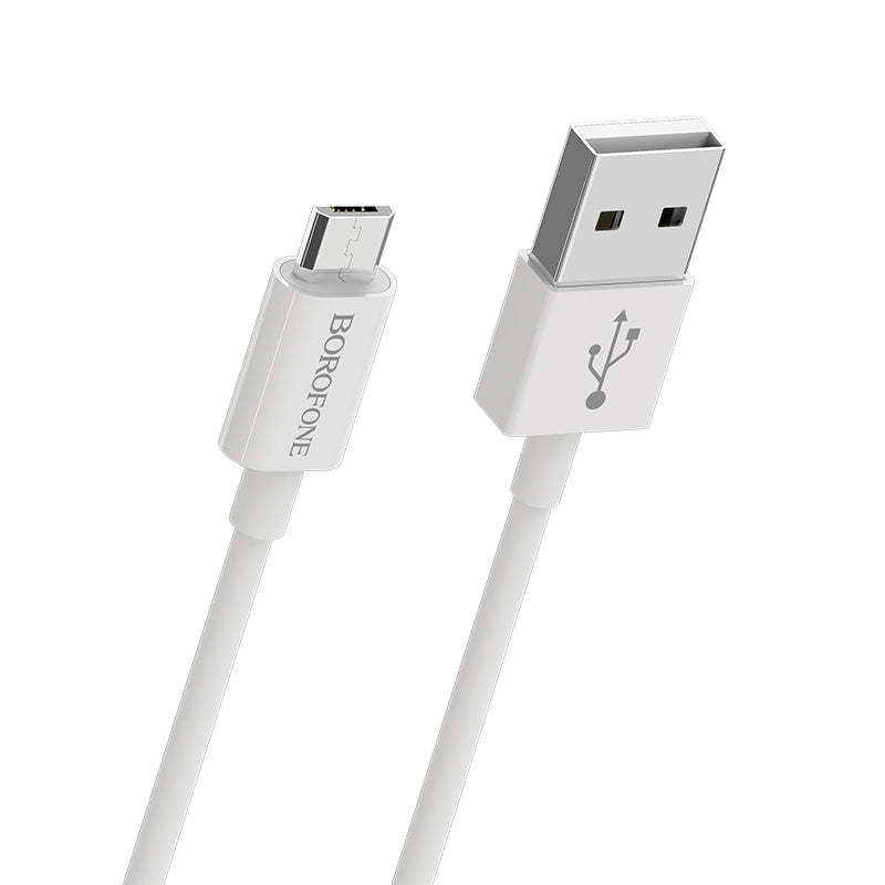 Borofone Cable BX22 Bloom - USB to Micro USB - 2,4A 1 metre white