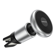 Заредете изображение във визуализатора на галерията – Borofone Car holder BH47 Cool Move magnetic, air vent mount black-silver
