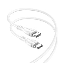 Заредете изображение във визуализатора на галерията – Borofone Cable BX51 Triumph - Type C to Type C - 60W 1 metre white
