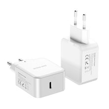 Заредете изображение във визуализатора на галерията – Wall charger Dux Ducis C100 - Type C - PD 30W 3A white

