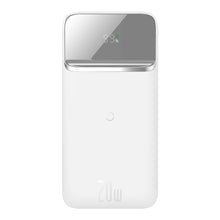 Заредете изображение във визуализатора на галерията – Baseus Power Bank 10000mAh magnetic with induction charging - USB + Type C - QC 3.0 PD 3.0 20W (PPMT-02) white

