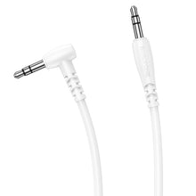 Заредете изображение във визуализатора на галерията – Borofone Cable BL10 - jack 3,5mm to jack 3,5mm - angled 2 metres white

