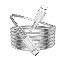 Заредете изображение във визуализатора на галерията – Borofone Cable BU31 Clear Shadow Jelly - USB to Micro USB - 2,4A 1 metre silver
