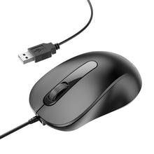 Заредете изображение във визуализатора на галерията – Borofone Computer mouse BG4 Business wired optical 1000DPI black
